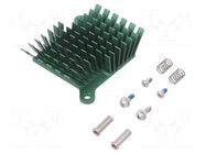 Heatsink: extruded; grilled; BGA; green; L: 40mm; W: 38mm; H: 15mm Advanced Thermal Solutions