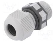 Cable gland; PG9; IP68; polyamide; grey; UL94V-2 TECHNO