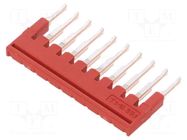 Comb bridge; red; terminals: 10; 3.5mm PHOENIX CONTACT