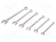 Wrenches set; combination spanner; 6pcs. 