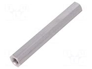 Screwed spacer sleeve; 100mm; Int.thread: M8; hexagonal DREMEC
