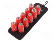 Wrench-set; hex key,insulated,socket spanner,Torx®; 55mm; 1kV WERA
