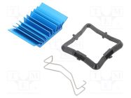 Heatsink: extruded; grilled; BGA; blue; L: 25mm; W: 25mm; H: 7.5mm Advanced Thermal Solutions