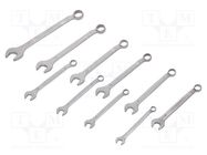 Wrenches set; bent,combination spanner; 10pcs. 