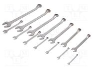 Wrenches set; bent,combination spanner; 14pcs. 