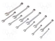 Wrenches set; bent,combination spanner; 12pcs. BAHCO