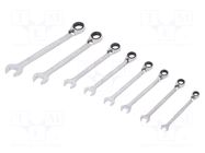 Wrench-set; rattle,combination spanner; 8pcs. BAHCO