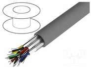 Wire; Alpha Essential C&C; 6x2x22AWG; PVC; dark grey; 300V; 305m ALPHA WIRE