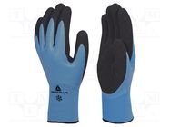 Protective gloves; Size: 10; light-blue; acrylic,latex,polyamide DELTA PLUS