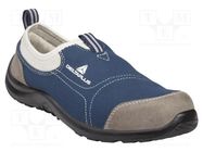 Shoes; Size: 45; grey-blue; cotton,polyester; with metal toecap DELTA PLUS