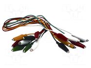 Test leads; Urated: 300V; Len: 0.46m; both sides,aligator clip MUELLER ELECTRIC