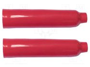 Insulator; red; PVC; 107mm; 2pcs. MUELLER ELECTRIC