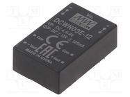 Converter: DC/DC; 3W; Uin: 4.5÷9V; Uout: 12VDC; Uout2: -12VDC; DIP24 MEAN WELL