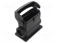 Enclosure for connectors: HDC; size 16B; for panel mounting HARTING