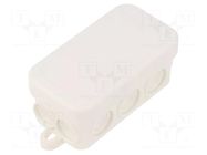 Enclosure: junction box; X: 43mm; Y: 80mm; Z: 36mm; polyetylene; IP55 OBO BETTERMANN