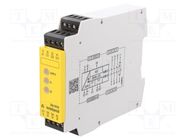 Module: safety relay; Usup: 230VAC; Contacts: NC + NO x3; -25÷55°C 