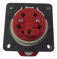 SOCKET, PANEL MOUNT, 400V, 3P+N+E WAY