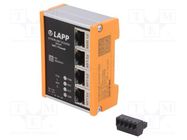 Modbus gateway; managed; Number of ports: 4; 18÷30VDC; RJ45; IP20 LAPP