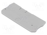 End plate; grey; Width: 2.2mm; PT 