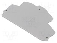 End plate; grey; Width: 2.2mm; Ht: 54.5mm; L: 78mm PHOENIX CONTACT