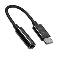 Joyroom headphone adapter 3.5mm mini jack (female) - USB Type C (male) black (SH-C1), Joyroom