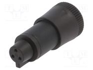 Connector: circular; plug; 719; female; PIN: 3; unshielded; 3A; IP40 BINDER