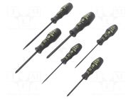 Kit: screwdrivers; Pozidriv®,slot; ESD; 6pcs. C.K