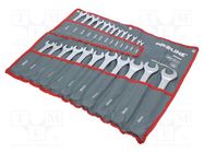 Wrenches set; combination spanner; Chrom-vanadium steel; 24pcs. 