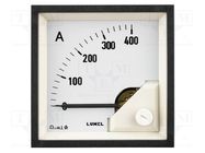 Ammeter; on panel; I DC: 0÷1A; Class: 1.5; Length: 61mm; 600V; MA17 LUMEL