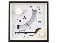 Ammeter; on panel; I AC: 0÷4kA; Features: working position 90° LUMEL