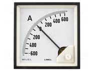 Ammeter; on panel; I DC: 0÷15mA; Class: 1.5; Length: 95mm; 600V; MA19 LUMEL