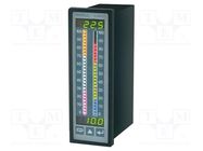 Meter: programmable; digital,mounting; on panel; LED x2; 4-digit LUMEL