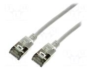 Patch cord; RJ45 plug,both sides; U/FTP; 6a; stranded; Cu; grey; 2m LOGILINK