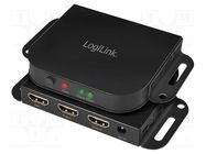 Switch; HDCP 2.2,HDMI 2.0,with holder; black; Out: HDMI socket 