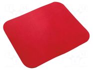 Pad; red; mouse; 220x250x3mm LOGILINK