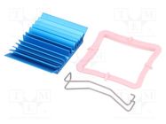 Heatsink: extruded; grilled; BGA; blue; L: 33mm; W: 33mm; H: 7.5mm Advanced Thermal Solutions