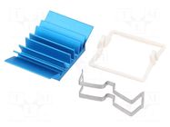 Heatsink: extruded; grilled; BGA; blue; L: 21mm; W: 21mm; H: 7.5mm Advanced Thermal Solutions