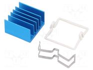 Heatsink: extruded; grilled; BGA; blue; L: 21mm; W: 21mm; H: 12.5mm Advanced Thermal Solutions