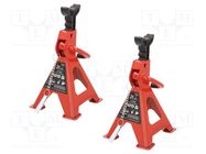 Jack stand; 2pcs; 2000kg; Hmin: 265m; Hmax: 415mm YATO