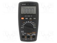 Digital multimeter; LCD; 3,75 digit (3999); 3x/s; True RMS AXIOMET