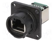 Connector: RJ45; coupler; RJF; PIN: 8; Cat: 5e; unshielded; IP68 