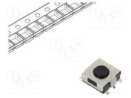 Microswitch TACT; SPST; Pos: 2; 0.05A/12VDC; SMT; 1N; 6.5x6.2x2.6mm ALPS