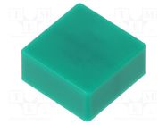 Button; push-in; none; 5.5mm; -25÷70°C; square; green OMRON Electronic Components