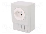 J-type socket; 250VAC; 10A; IP20; for DIN rail mounting STEGO