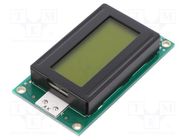 Display: LCD; alphanumeric; STN Positive; 8x2; 58x32x13mm; LED DISPLAY ELEKTRONIK