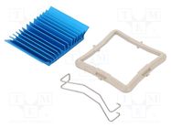 Heatsink: extruded; grilled; BGA; blue; L: 35mm; W: 35mm; H: 7.5mm Advanced Thermal Solutions