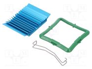 Heatsink: extruded; grilled; BGA; blue; L: 40mm; W: 40mm; H: 7.5mm Advanced Thermal Solutions