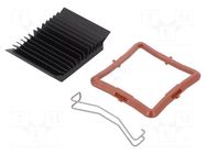 Heatsink: extruded; grilled; BGA; black; L: 37.5mm; W: 37.5mm Advanced Thermal Solutions