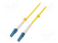 Fiber patch cord; LC/UPC,both sides; 1m; Optical fiber: 9/125um QOLTEC