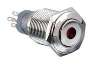 VANDAL RESISTANT SW, DPDT, 3A, 250V, RED